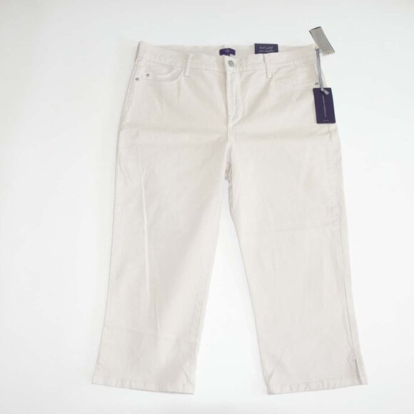 Not Your Daughter's Women's Cropped Jeans Size 14 NWT Beige Classic Rise NYDJ - Picture 1 of 9